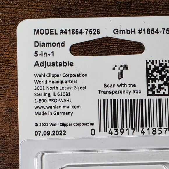 Wahl 5 in 1 Diamond Adjustable Blade #9, #10, #15, #30, #40 horse clipping - Picture 3 of 3